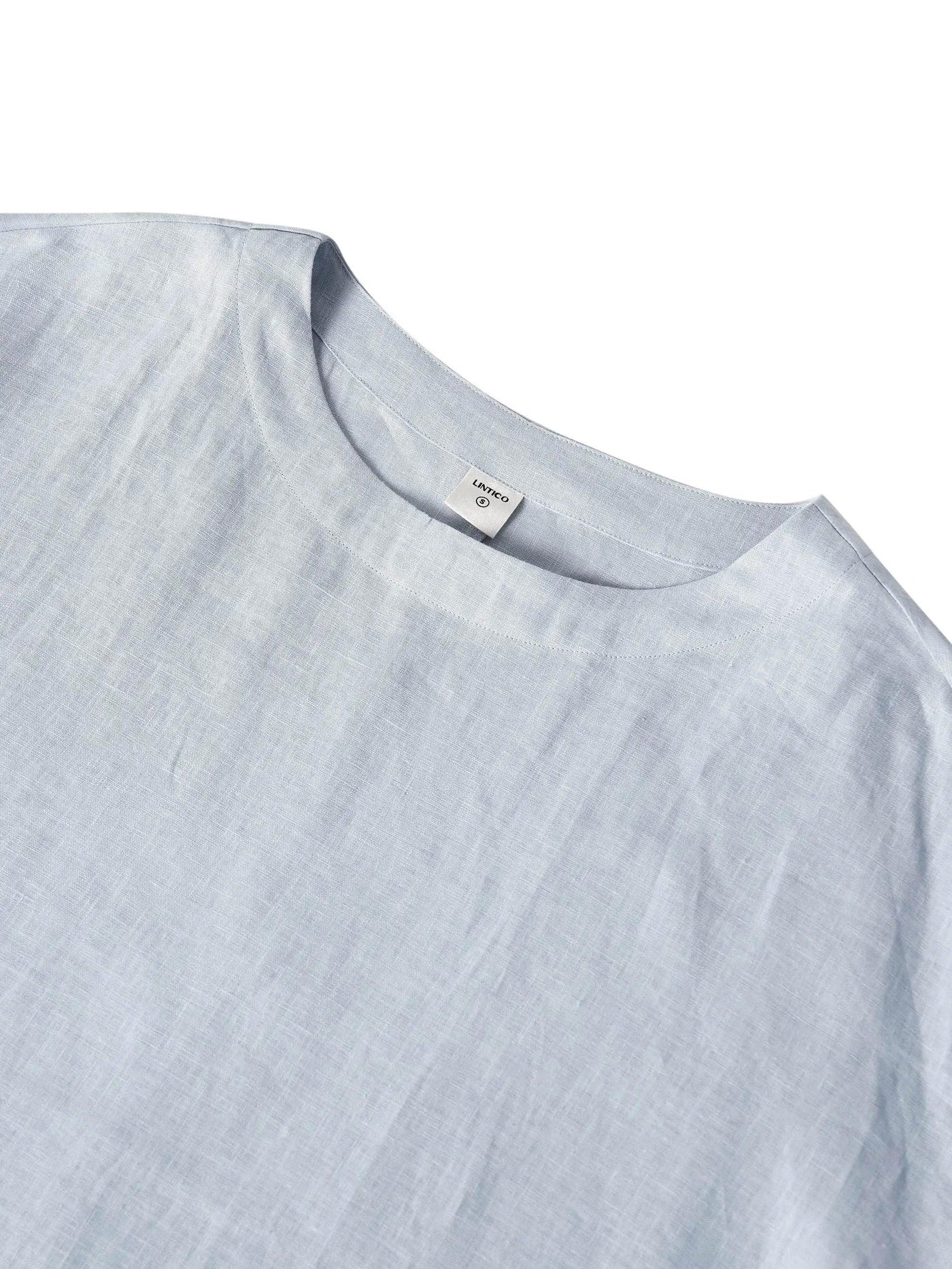 AURORA 100% Linen Boatneck 3/4 Length Sleeve Top