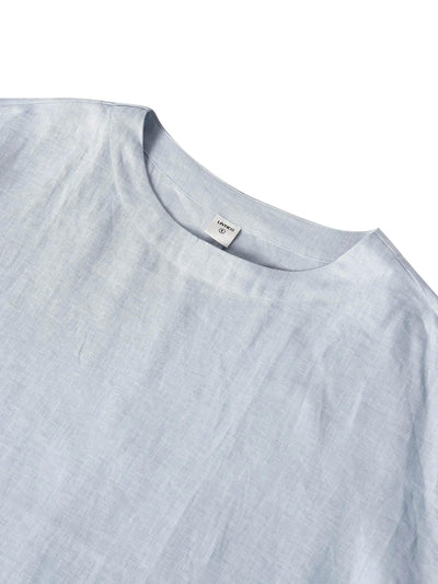 AURORA 100% Linen Boatneck 3/4 Length Sleeve Top